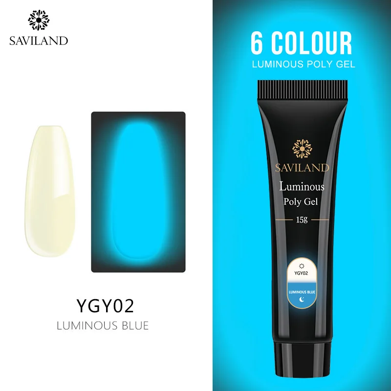 15ml YGY02 SAVILAND светящийся полигелевый лак для ногтей, удлиняющий гель, Кристальное желе, УФ-гель для ногтей, твердый строительный Гель-лак для нейл-арта - Цвет: 15ml YGY02