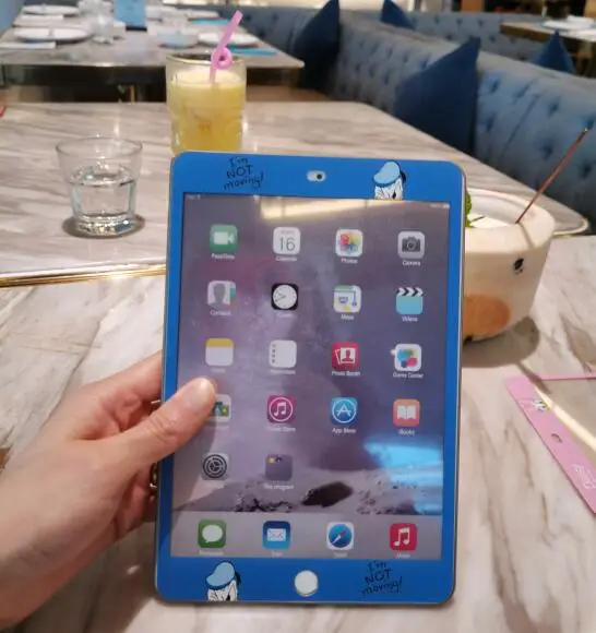 Защитное закаленное стекло для Ipad Mini 3 2 1 Tablet мультфильм пленка HD экран защитный экран Защитная пленка для Ipad Mini 1 2 3 - Цвет: Синий