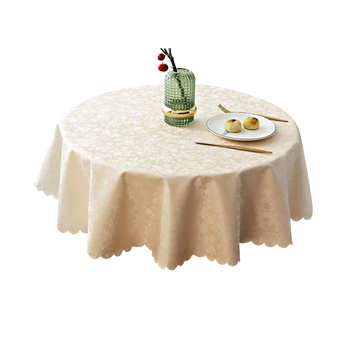 

Hotel Home Decor Waterproof Oilproof Party PU Leather Banquet Picnic Floral Rectangle Round Kitchen Dining Cover Table Cloth