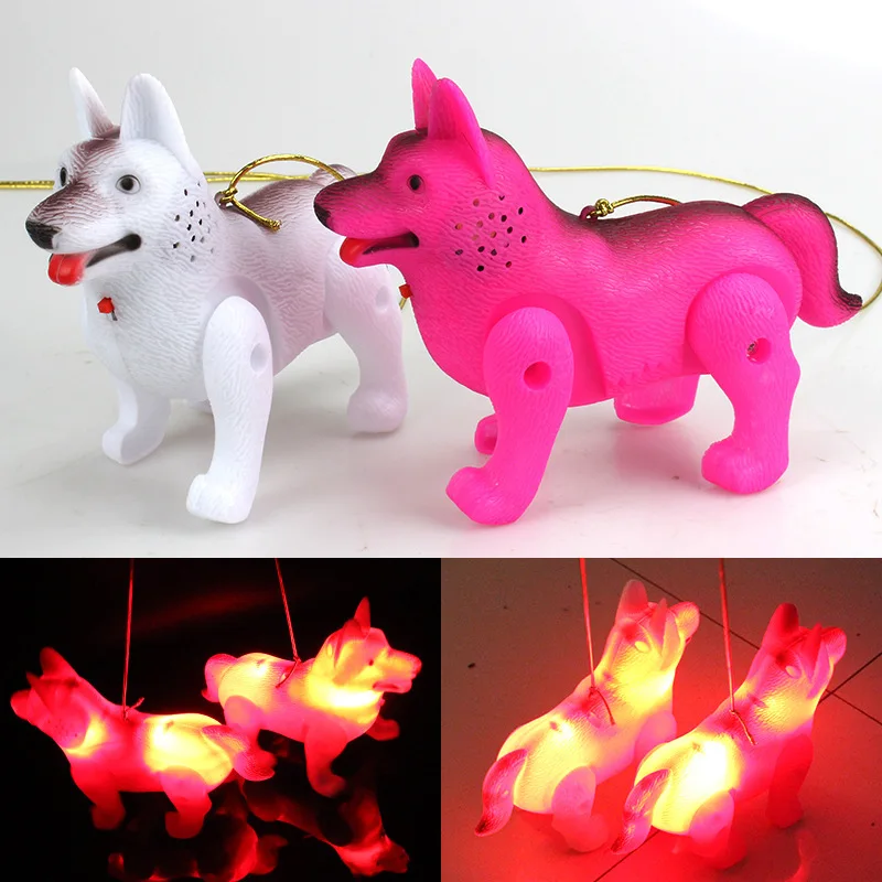 Leading Wolf Dog светящаяся музыка электрическая собака Детские люминесцентные игрушки Детский ночной рынок горячие игрушки оптом