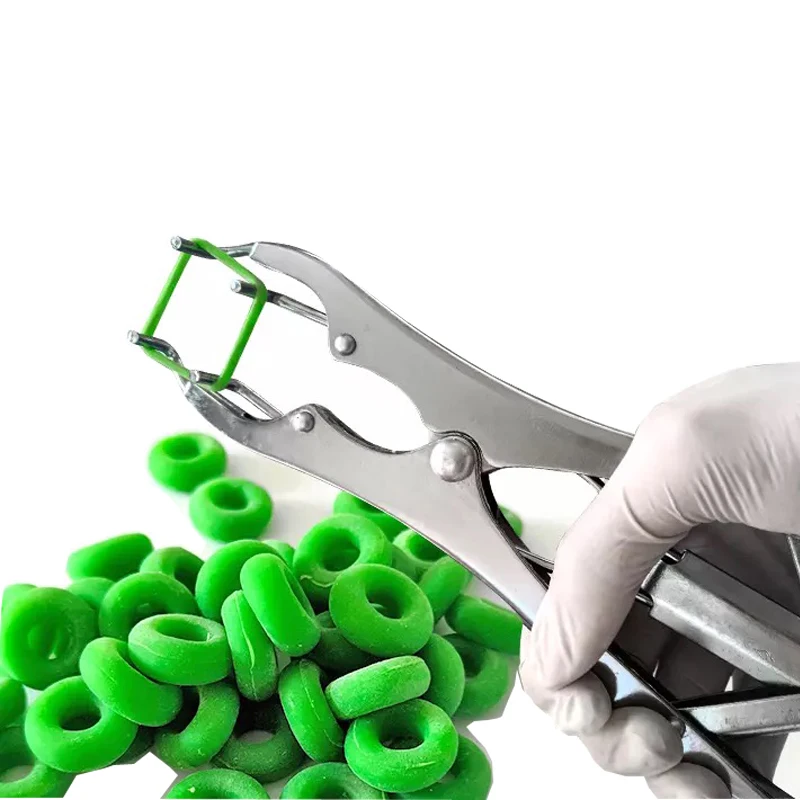 50 Uds pequeño cerdo Animal ovejas de La castración la castración sin sangre romper cola de látex anillo Animal herramientas de granja