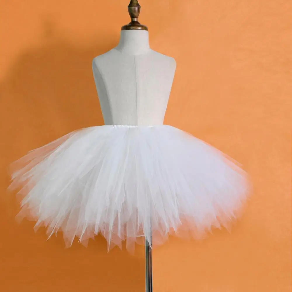 Only Tutus Пышная юбка-пачка с белым углом, головные уборы с крыльями, комплект детской фатиновой юбки на Хэллоуин костюм ангела для фотосъемки новорожденных - Цвет: Only Tutus