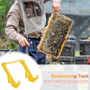 

Honey Bucket Bracket Holder Plastic Beekeeping Tools Multi-functional Practical Durable Apiculture Equipment Supply