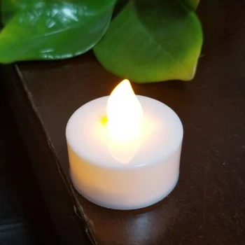 

Tea Light Realistic Bright Battery Operated Led Festival Candle Lamp Frameless Party Flickering Safe