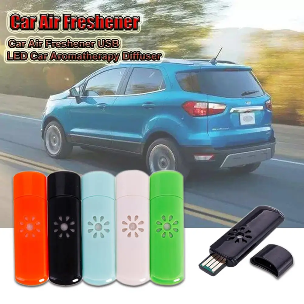 Автомобильный освежитель воздуха USB светодиодный автомобильный Ароматерапевтический диффузор без эфирных масел авто украшение Мини Арома эфирные масла увлажнитель