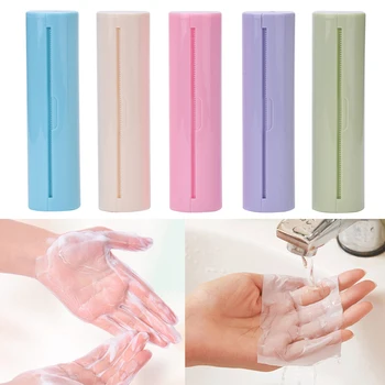 

Portable Soap Paper Scented Slice Sheets Washing Hand Cleaning Outdoor Public Hygiene Disposable Soap Boxe Tissue Flakes