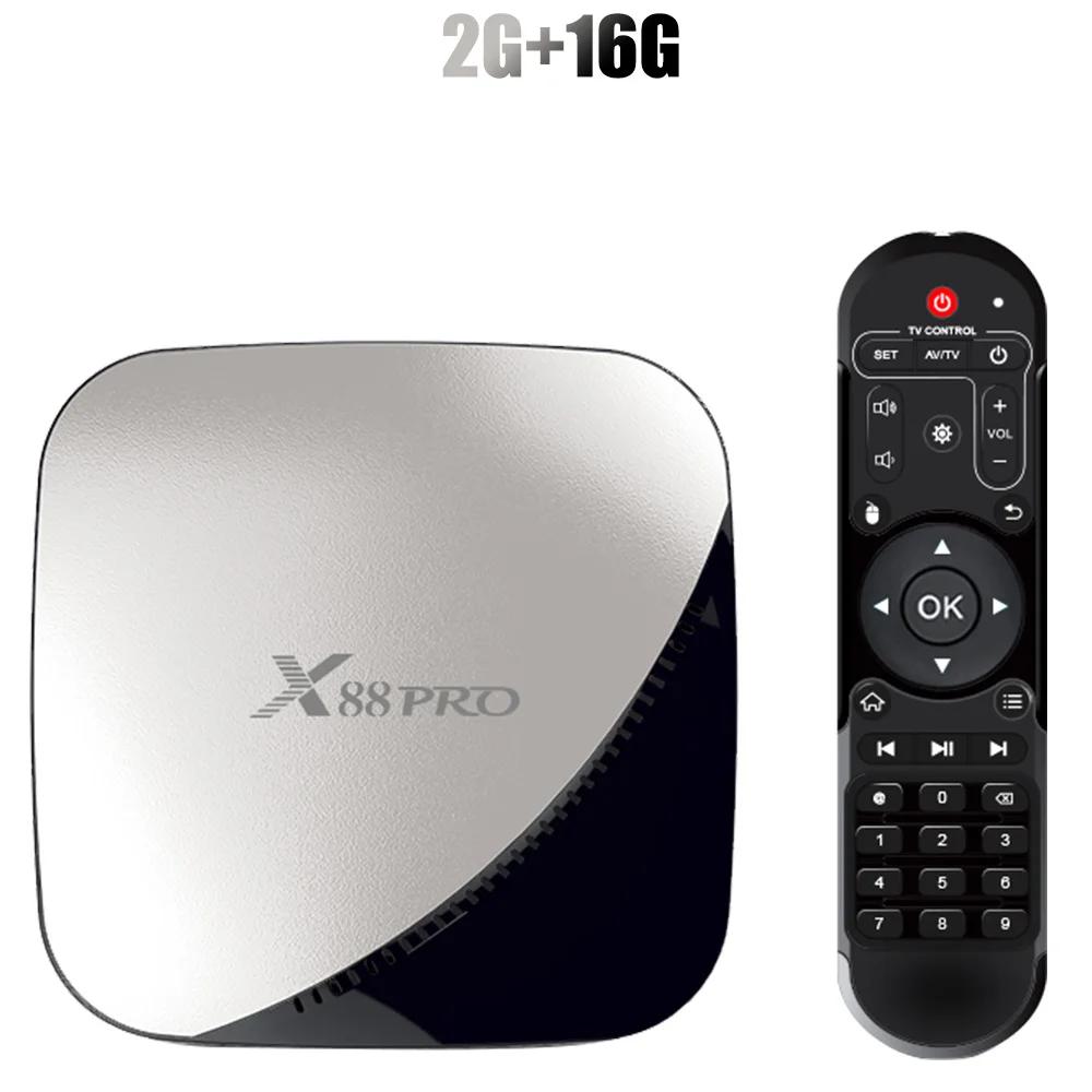 silver 2G 16G X88 PRO TV Box Android 9.0 4GB RAM 64GB Google Voice Assistant RK3318 Quad core Wifi Youtube 4K set top box silver gold red H96 - Цвет: silver 2G 16G