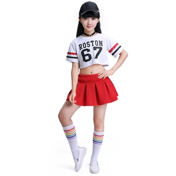 

Jazz dance costumes hip-hop clothing jazz HIPHOP Girls Summer cheerleader uniforms