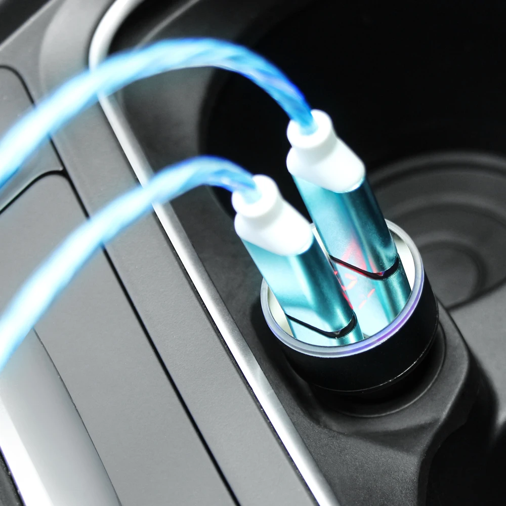 Автомобильное зарядное устройство с двумя портами USB для прикуривателя Hyundai Creta I10