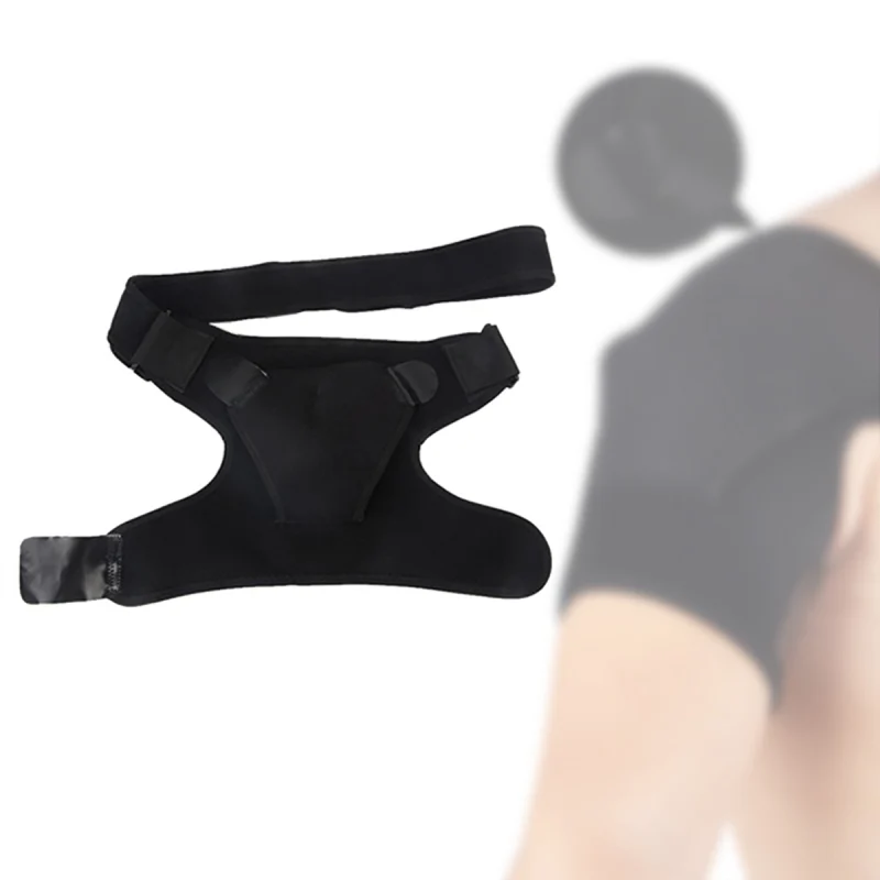 Breathable Adjustable Gym Sports Shoulder Brace Unisex Sport Compression Brace Strap Wrap Belt Bandage Pain Injury Relief