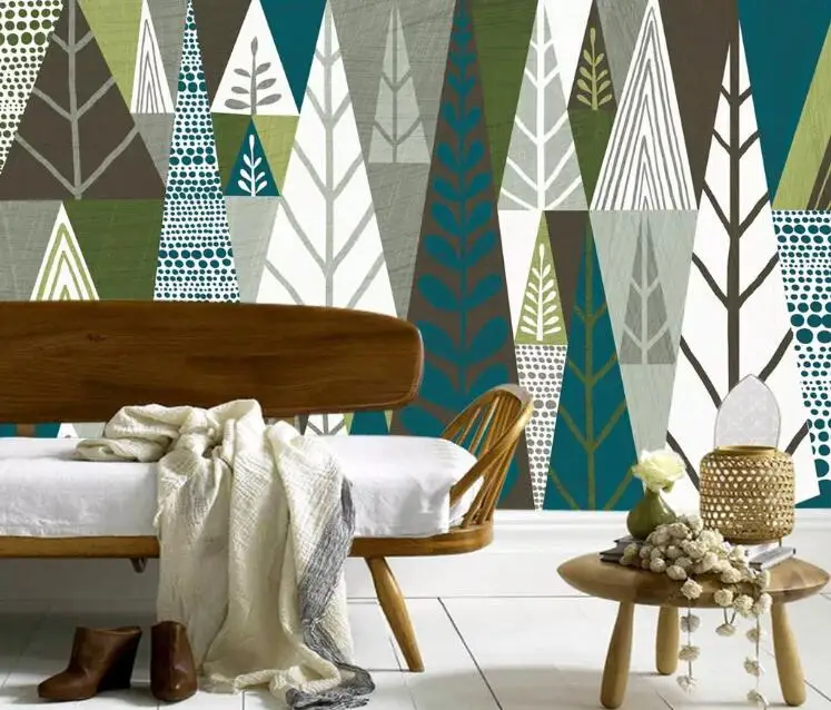 Пользовательские papel де parede 3d, абстрактное дерево картина маслом Фреска используется для гостиной спальни диван фон декоративные обои