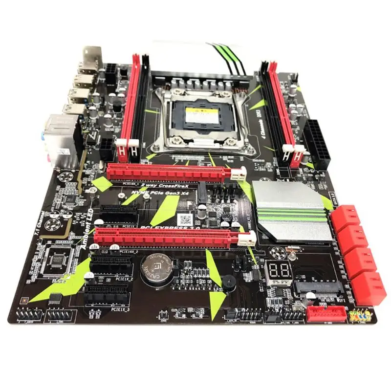 X99 2011 V3Pin DDR3 Desktop Computer Mainboard Motherboard for E5 2609V3 CPU Kit 3