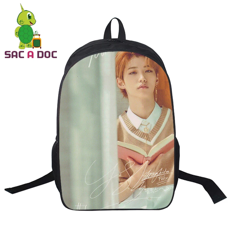 Kpop рюкзак для детей, школьные сумки для подростков, девочек и мальчиков, рюкзак для ноутбука, мужской и женский рюкзак, повседневный рюкзак дорожная сумка - Цвет: 24