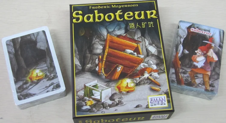 Майнер Игра настольная игра Saboteur 1 2 3 Дуэль для 2 игроков карточная игра Семья вечерние вывеска indoor Board игра