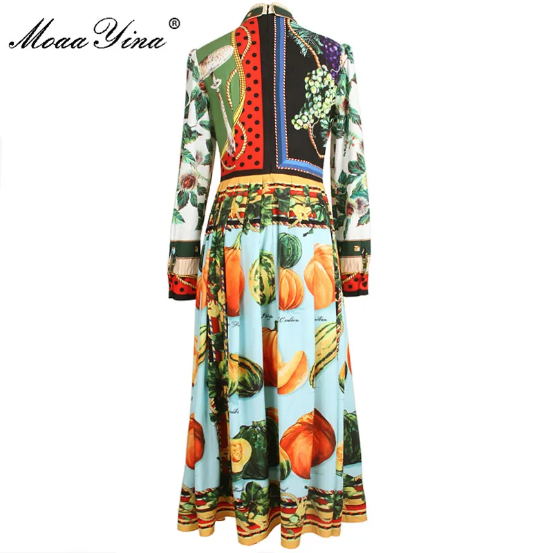 MoaaYina Fashion Designer Dress Spring Women's
