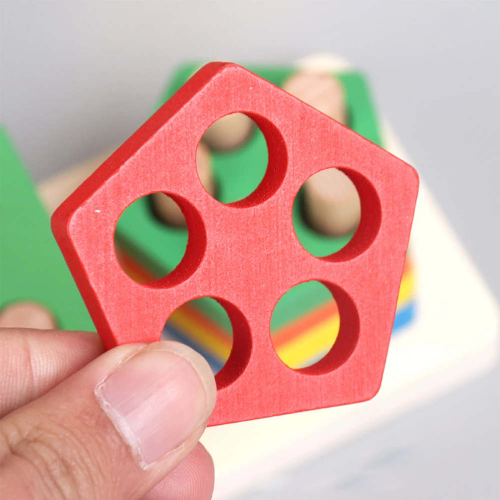 Геометрические формы обучающая игра мини размер красочные дошкольного обучения интеллектуальное развитие практичные Игрушки для малышей обучение