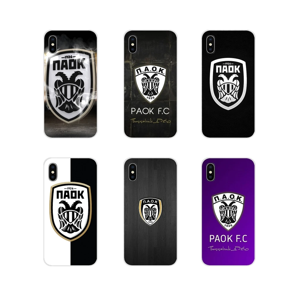 Paok fc Салоники футбольный логотип для Xiaomi Redmi Note 3 4 5 6 7 8 Pro Mi Max Mix 2 2S Pocophone F1