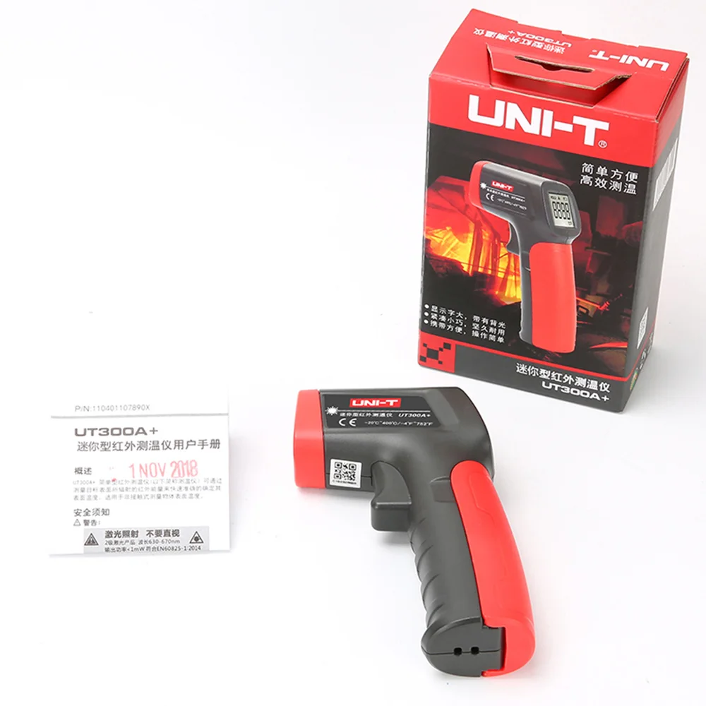 UNI-T UT300A+ лазерный инфракрасный термометр ручной температурный цифровой промышленный Бесконтактный лазерный термометр Новинка