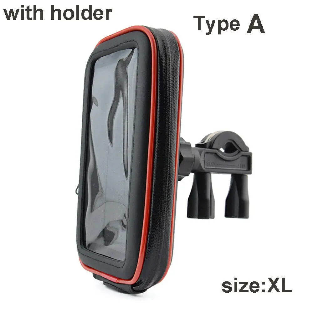 TYPE A - XL Велосипедный держатель для телефона, подставка для мотоцикла, водонепроницаемая сумка для телефона, универсальная для iPhone X 8, gps, для huawei P20, крепление на руль велосипеда - Color: TYPE A - XL