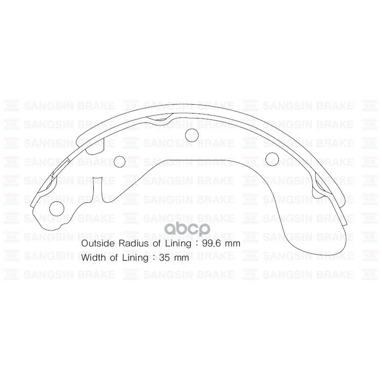 Колодки Торм.Бар.Chevrolet Aveo 1.2-1.5 05- Sangsin Brake Sa129 Sangsin brake арт. SA129