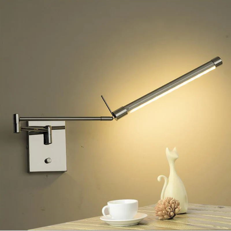 Zerouno indoor table reading wall lamps angle adjustable high luminare knob switch wall lighting 100-240v eu us plug lampadas