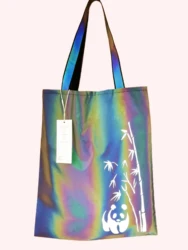 Sac à main réfléchissant arc en ciel, nouvelle mode sport loisirs réfléchissant magique dégradé de couleur 