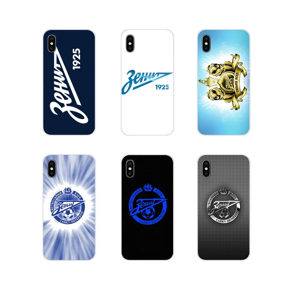 

Soft Transparent Skin Case For Apple iPhone X XR XS MAX 4 4S 5 5S 5C SE 6 6S 7 8 Plus ipod touch 5 6 Zenit Saint Petersburg logo