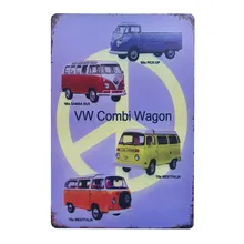 Винтажные металлические жестяные знаки VW Combi Bar Pub House отель гараж художественная живопись плакат винтажная вывеска Бар Кафе гараж Настенный декор
