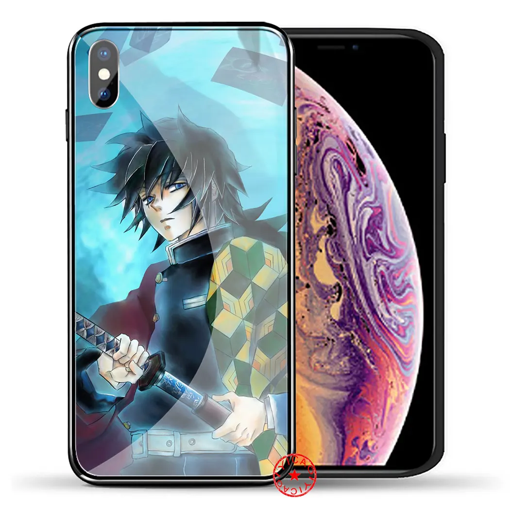 TG7 Чехол из закаленного стекла чехол для iPhone 5 5S SE 6 6S 7 8 Plus 11 Pro X XR XS Max Pro - Цвет: TG7