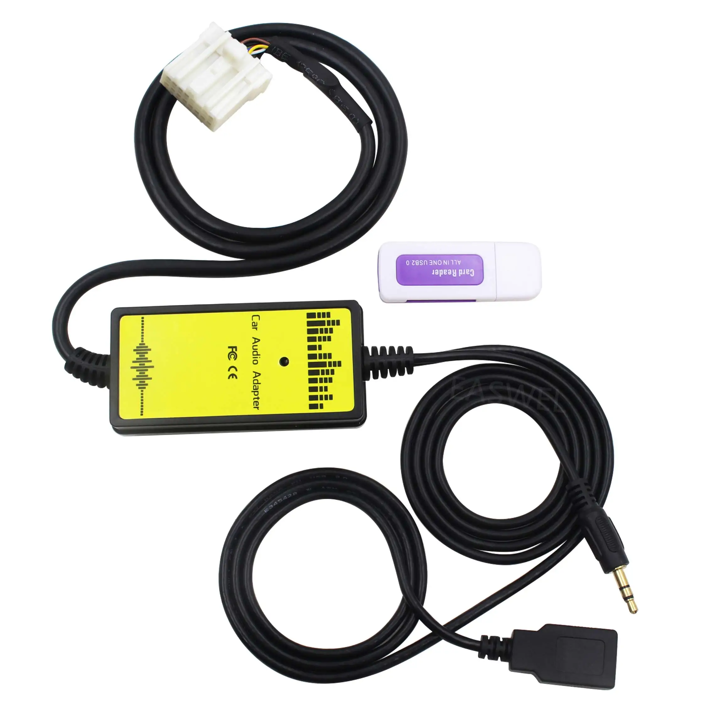 20 шт. Автомобильный USB адаптер AUX кабель для передачи данных подключение CD чейнджер MP3 аудио интерфейс для Mazda