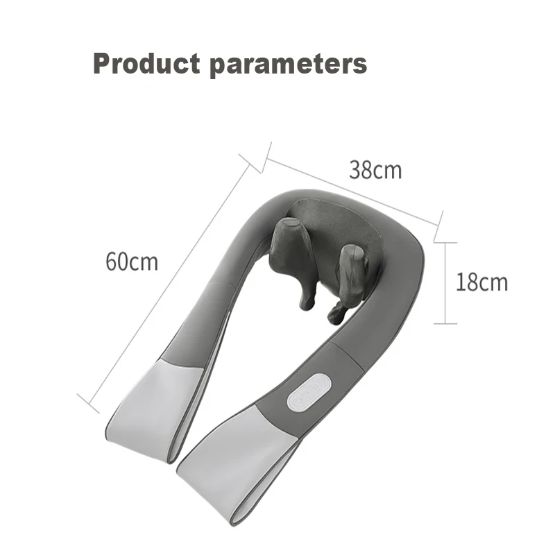 Плечевой и шейный массажер для воротниковой зоны позвонка талии дома Многофункциональный разминающий массаж шаль 3D моделирование