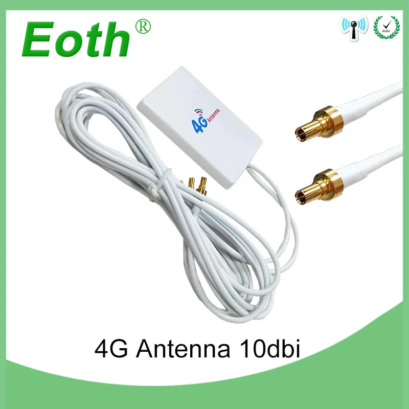Антенна 3G/4G LTE CRC9 коннектор маршрутизатор 4G/LTE антенна 3G внешняя с кабелем 2 м для