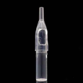 

50pcs tattoo tips Transparent Tatoo Tip Disposable Tattoos Tube Nozzle 1rt 3r 5r 7r 11f 13f 15f 7d 9d 11d 14d 18d For Tattoo