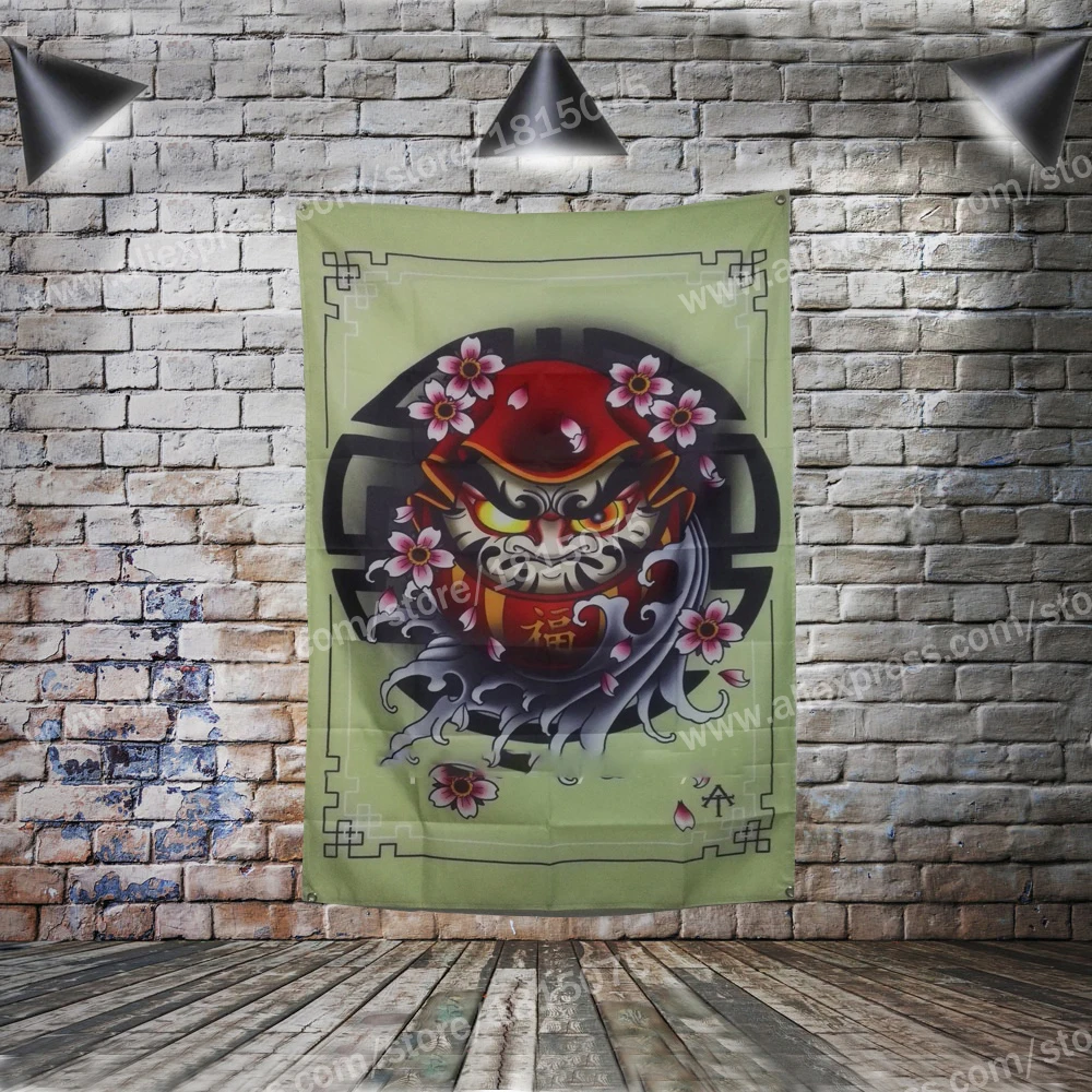 Японский татуировочный плакат флаг баннер домашнее украшение подвесной 4