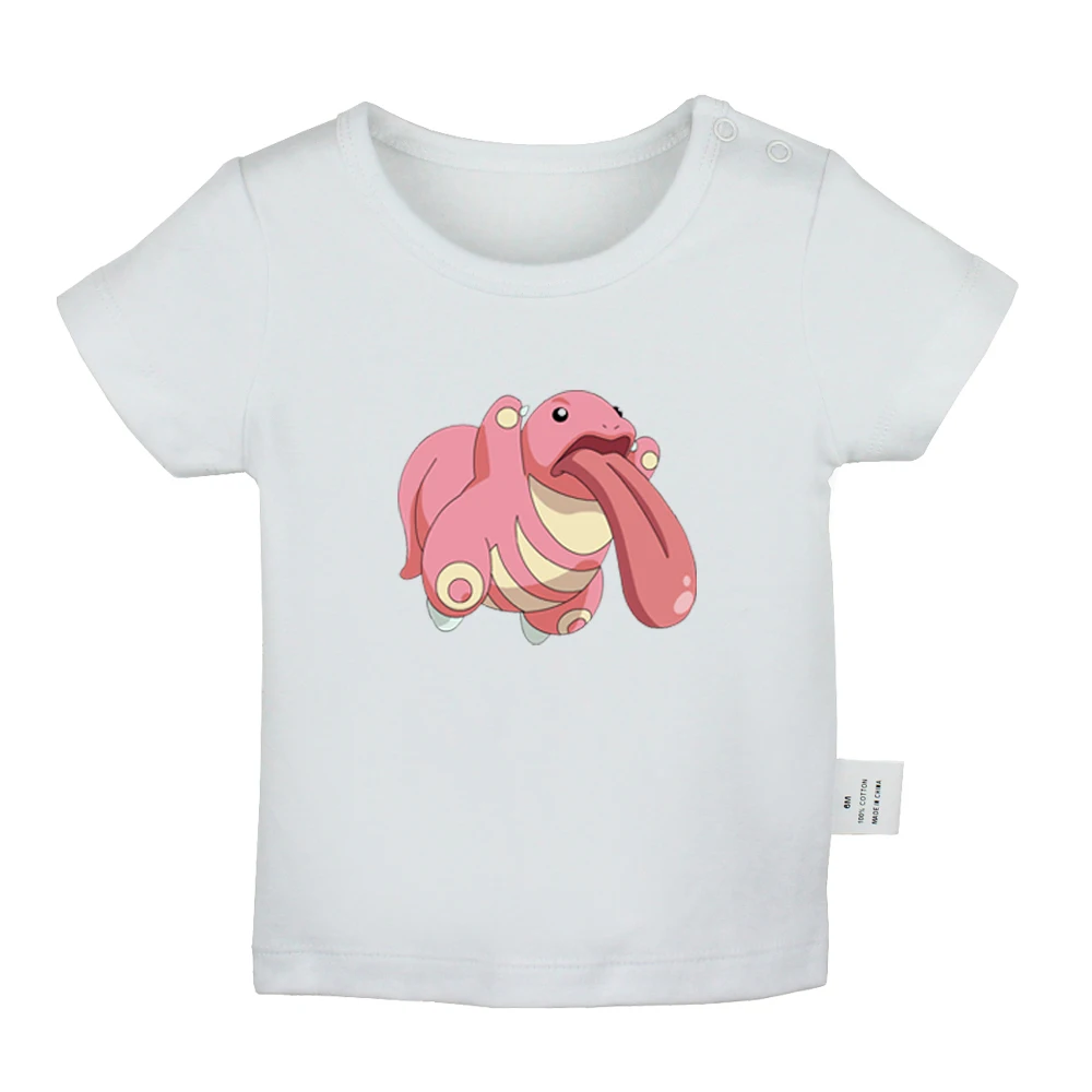 Pokemon Togepi Jigglypuff Chansey Ditto Gengar Lickitung; футболки для новорожденных; однотонные футболки с короткими рукавами для малышей