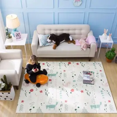 Детский игровой коврик Xpe Puzzle, детский утолщенный коврик Tapete Infantil, коврик для ползания в детскую комнату, складной коврик, Детский ковер - Цвет: Forest Fox