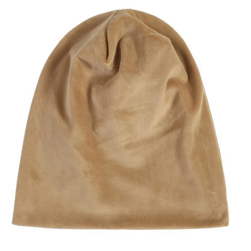OEAK новые осенние модные теплые вязаные флисовые внутри шлепки Skullies шапки зимние женские головные уборы