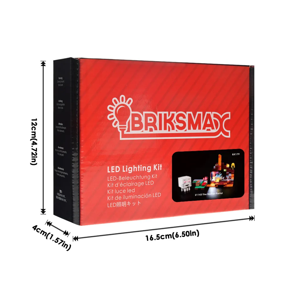 Briksmax Light Set BriksMax комплект света для 21143 Nether Portal строительные блоки комплект освещения(не включает модель - Цвет: Briksmax Light Set