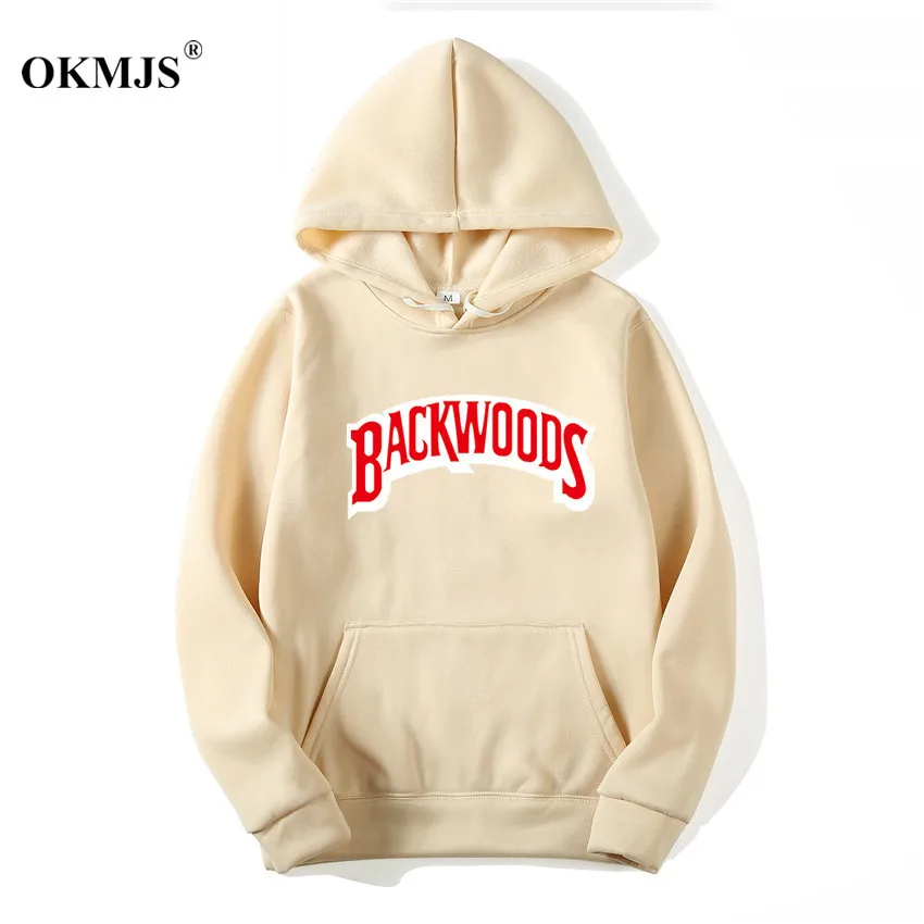 Мужские толстовки с капюшоном, уличная одежда с надписью Backwoods, толстовка с капюшоном, мужская мода осень-зима, хип-хоп мужской пуловер с капюшоном