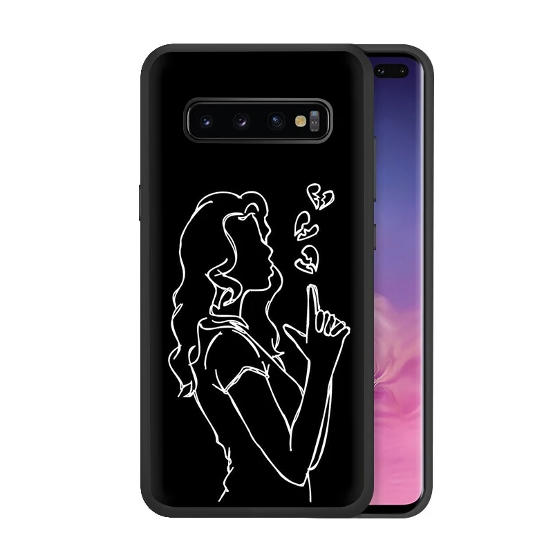 B7 EWAU экзо сердце рисунок силиконовый чехол для телефона для samsung S6 S7 край S8 S9 S10 плюс S10e Note 8, 9, 10, M10 20 30 40 - Цвет: B7