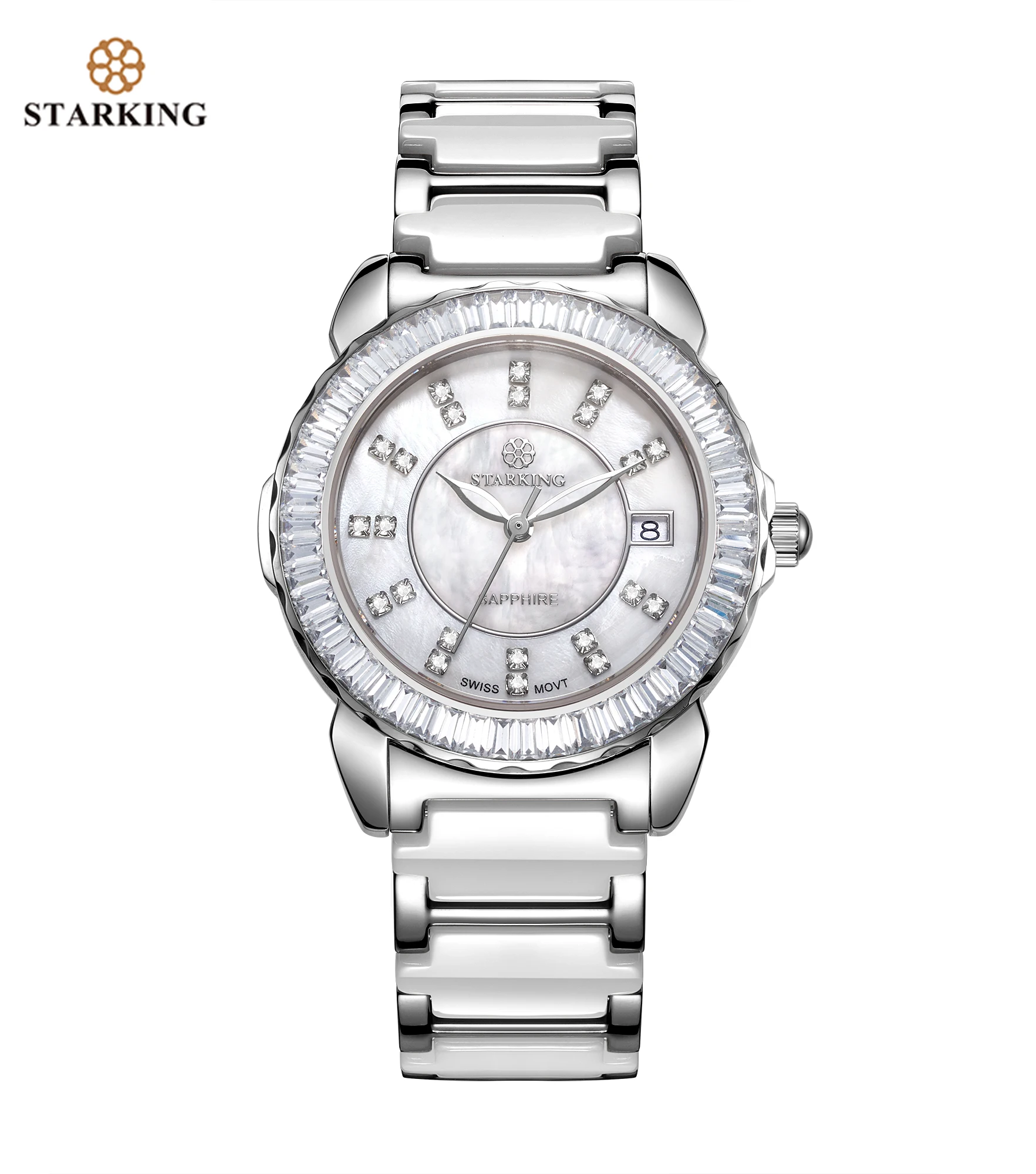 BL0863SC11 Бренд STARKING, женские кварцевые часы, модные женские красные часы, повседневные часы с кожаным ремешком, винтажные наручные часы BL0863 - Цвет: BL0863SC11
