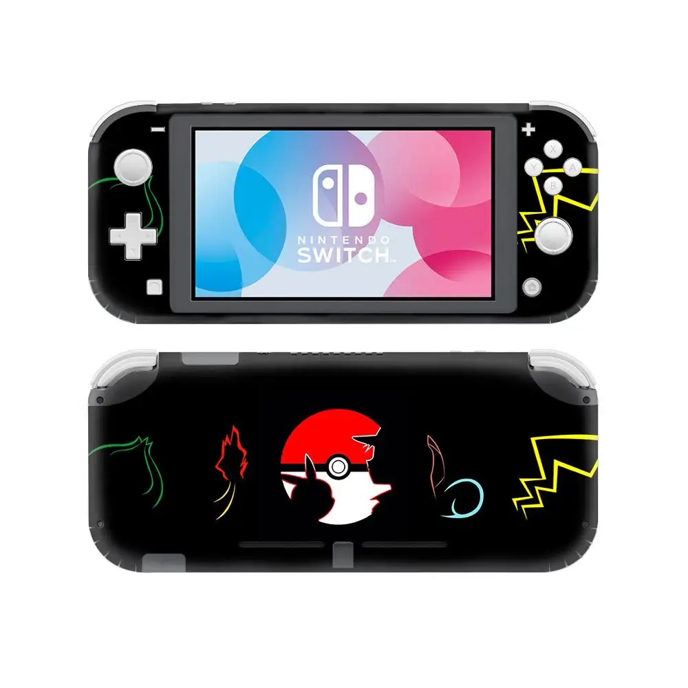 Pokemons Скины Виниловые наклейки для Nintendo Switch Lite консольный контроллер Защитная Наклейка настенный переключатель мини игровые аксессуары - Цвет: YSNSL0039