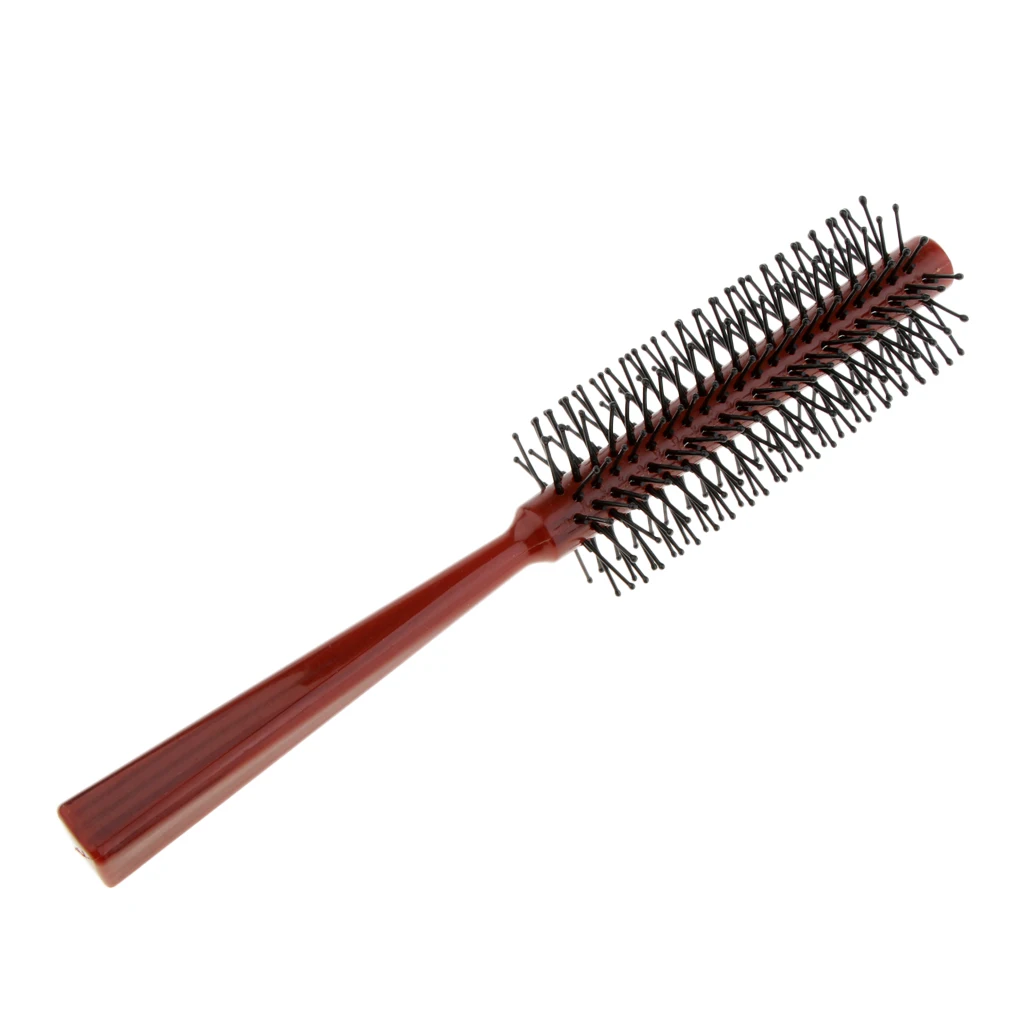 Plastic Small Roll Round Brush Curly Hair Styling Comb Ball Tips Scalp Massager