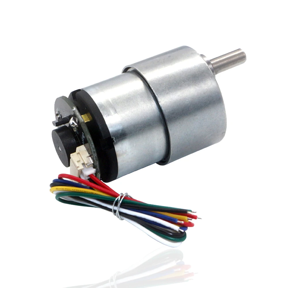 6V 12V DC Electric Gear Motor With Hall Encoder 7-1590Rpm Micro DC DIY Smart Car Gear Motor With Speed Measurement Function