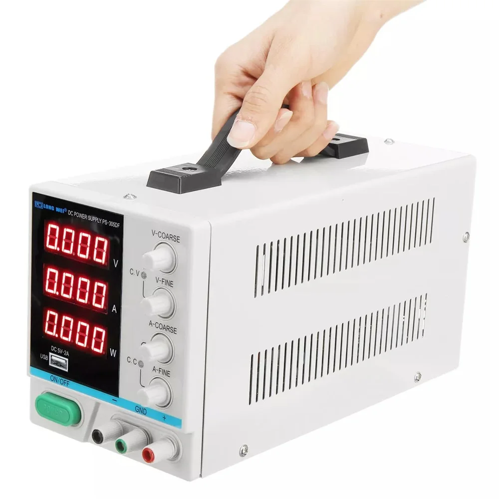 

110V/220V 30V 5A Adjustable LED Digital Display DC Power Supply Switching Regulated 5V 2A USB Power Supply