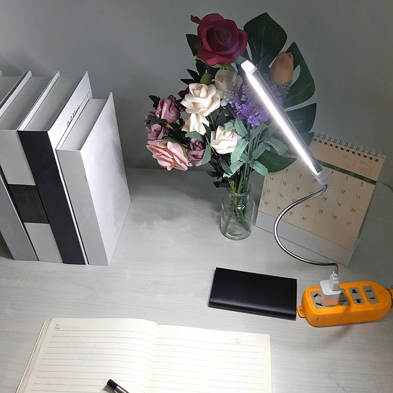 USB светодиодный Ночной светильник 10 s 20 настольная лампа для чтения книга белый