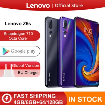 Wersja globalna Lenovo Z5s Snapdragon 710 octa core 6GB 128GB smartfon face id 6.3 AI potrójne tylne kamera Android P telefon komórkowy