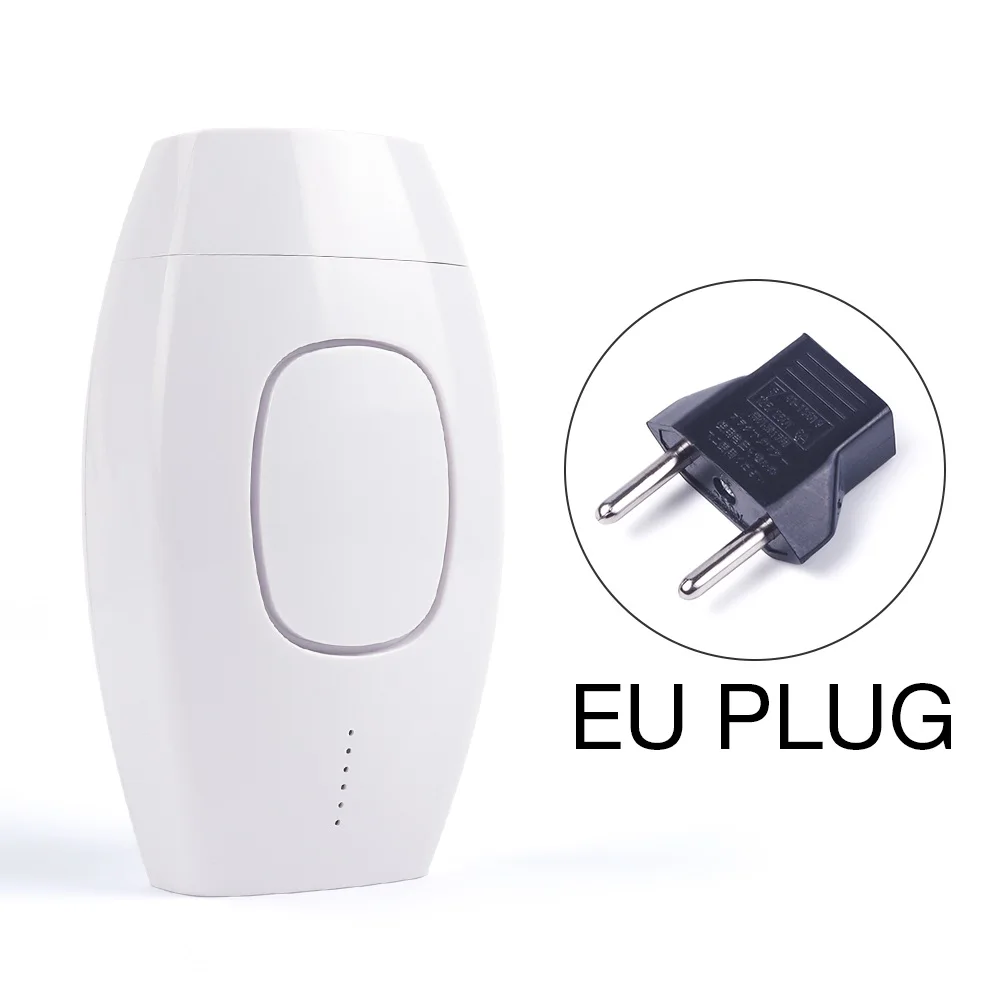 EU plug Ручной лазерный эпилятор, устройство для перманентного удаления волос на лице, лазерное устройство для удаления волос на все тело, 500000 вспышек - Цвет: EU plug