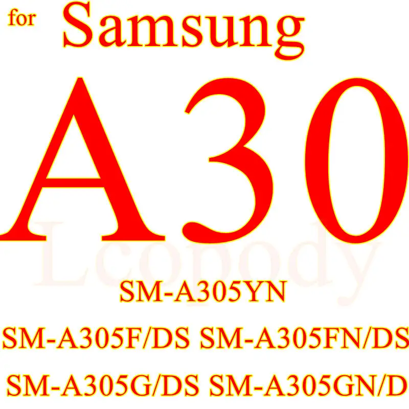 for samsung a30 Закаленное Стекло на samsung Galaxy A10 A20 A30 A40 A50 A60 Экран протектор для samsung A10S A20E A20S A30S A50S чехол Защитное стекло - Цвет: for samsung a30