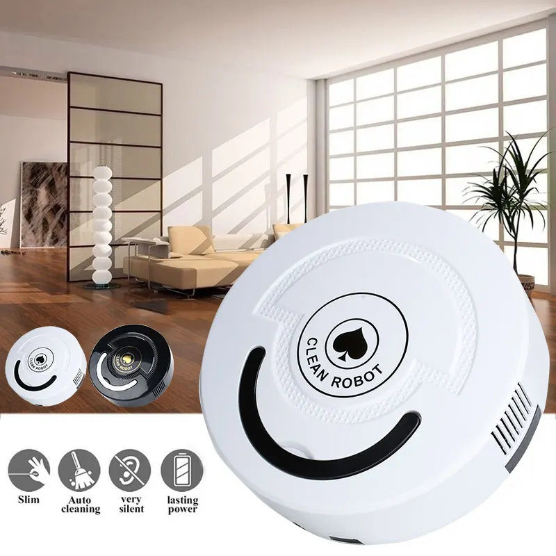 

Auto Cleaning Robot Smart Vacuum Cleaner Auto Sweeping Robot Round Universal Rechargeable Premium Carpet Clean Sweeper Dust